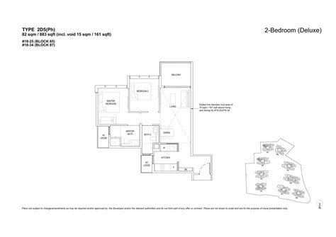 The Florence Residences Floor Plan Singapore Type D Ph Tembusu Grand