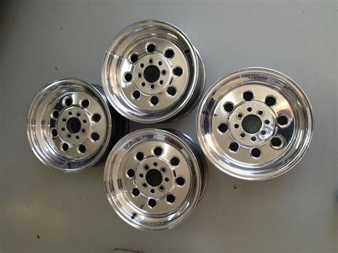 Weld Wheels Pre Owned Draglite 4 Lug Polished Racing Rims Ford