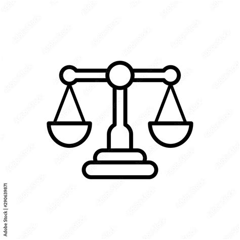 Scale Of Justice Stock Vector Adobe Stock