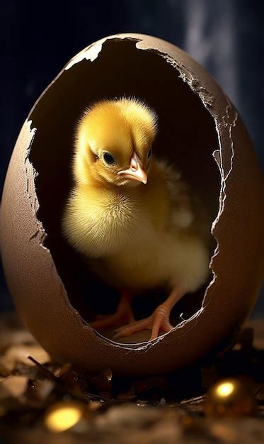 Premium AI Image A Baby Chicken In An Egg