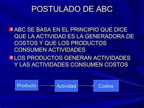 Sistema De Costeo Basado En Actividades Abc Ppt