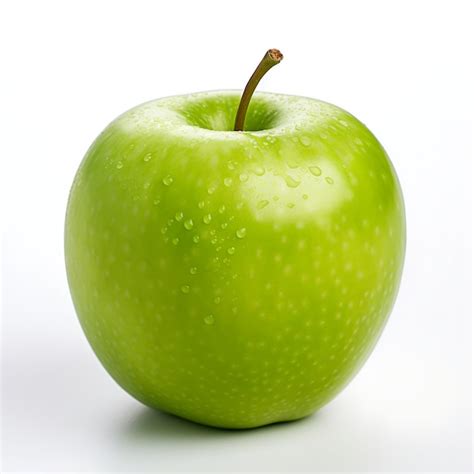 Premium Photo Green Apple Isolated On White Background