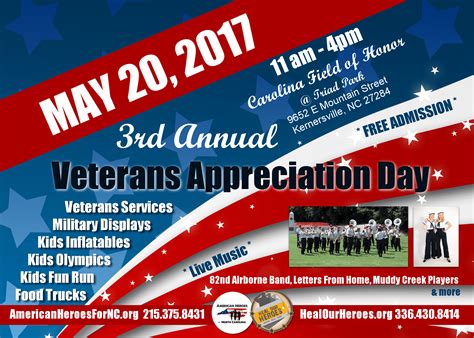 3rd Annual Veterans Appreciation Day - NCGUY.NET