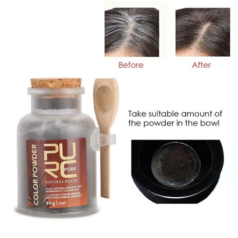 Buy 50g Hair Color For Men Women Natural Ingredients Hair Coloring Powder