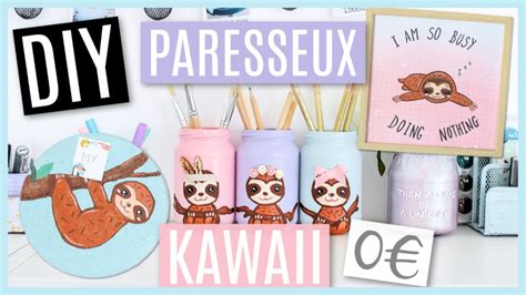 Diy 0 € Kawaii Deco Chambre Paresseux Pas Chère Sloth Room Decor