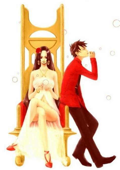 Luffy And Hancock Sitting On The Throne By Lordofdarkness76 On Deviantart