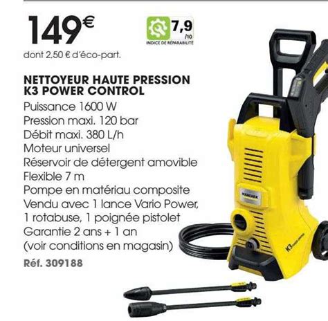 Promo Nettoyeur Haute Pression K3 Power Control Kärcher chez Brico Pro