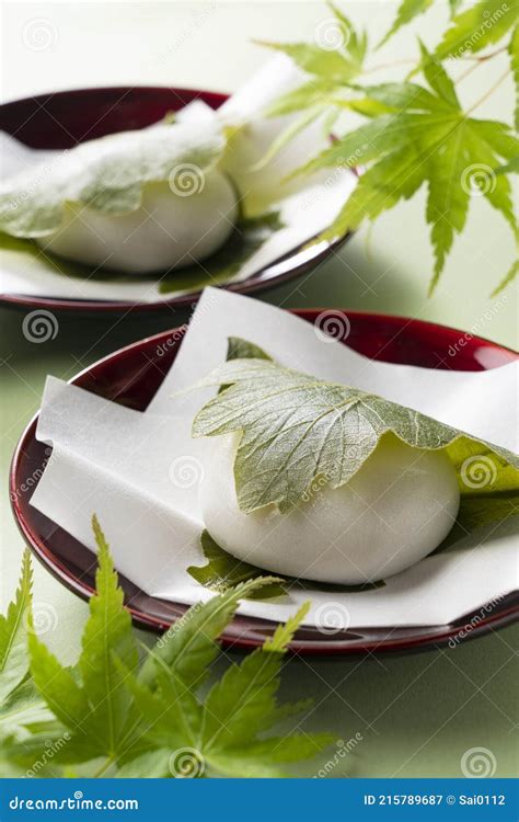 Kashiwa Mochi On The Table Royalty Free Stock Image CartoonDealer