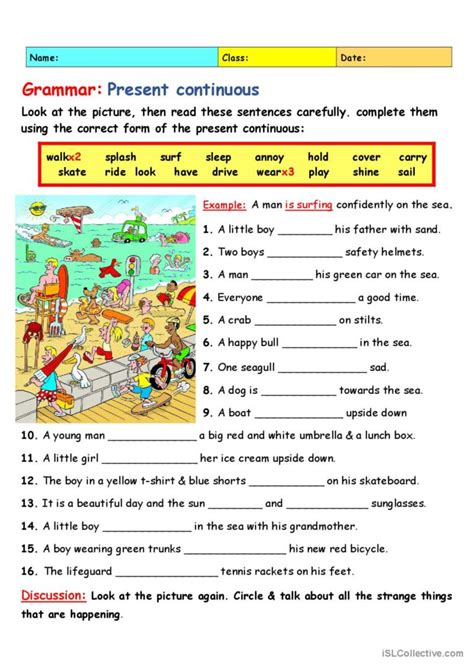 Grammar Present Continuous General English Esl Worksheets Pdf And Doc