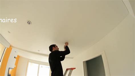 Installation D Un Plafond Tendu Chauffant Rayonnant Youtube