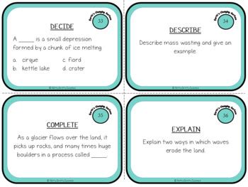 Earth S Changing Surface Task Cards By Nitty Gritty Science Tpt