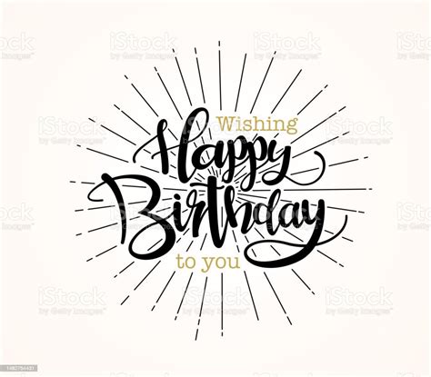 Happy Birthday Greeting Card Stock Illustration Download Image Now Advertisement