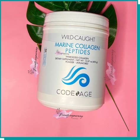 ☁¤ [tem ChÍnh HÃng Codeage] Bột Collagen Giúp Trẻ Hóa Căng Mịn Da Code Age Wild Caught Marine