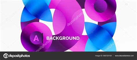 Abstract Geometric Shapes Gradients Concept Creative Technology Digital Art Social Stock Vector