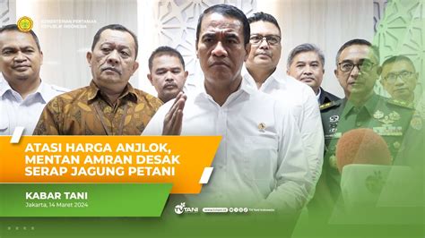 Mentan Amran Stop Impor Desak Bulog Dan Pengusaha Pakan Ternak Serap