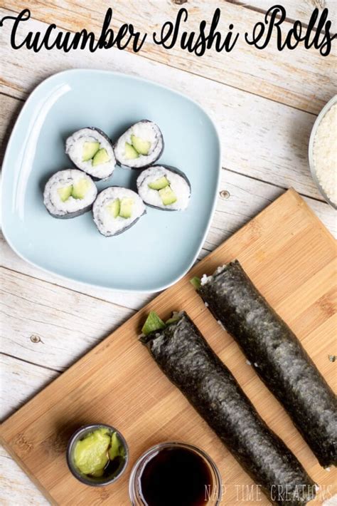 Cucumber Sushi Rolls - Life Sew Savory