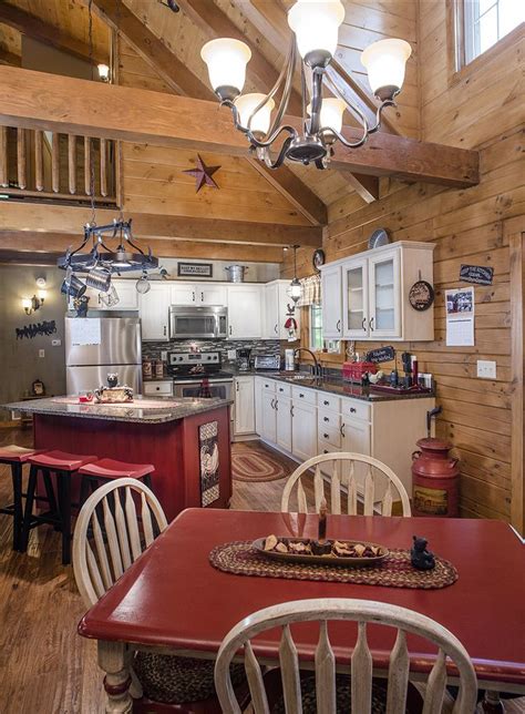 Open Kitchen In A Hochstetler Log Home Log Home Kitchens Log Home