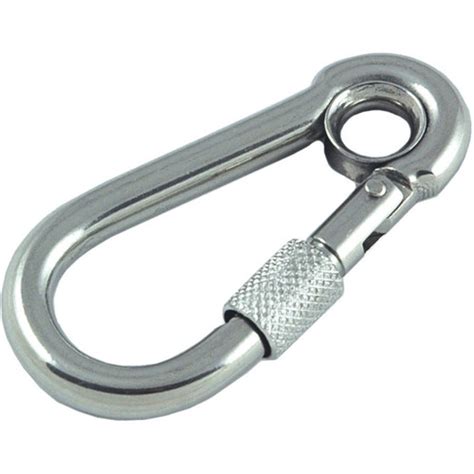 Carabiner Snap Hook With Eye And Screw Lock Honly Co Pte Ltd