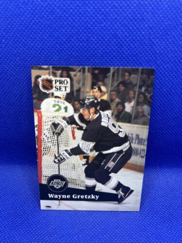 1991 92 Pro Set Wayne Gretzky 101 Hof Los Angeles Kings Nm Mt Ebay