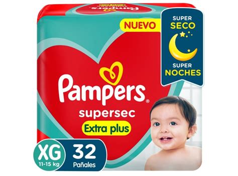 Pañales Pampers Supersec Talle Xg Xtr X32uni