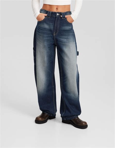 Baggy Carpenter Jeans Women Bershka