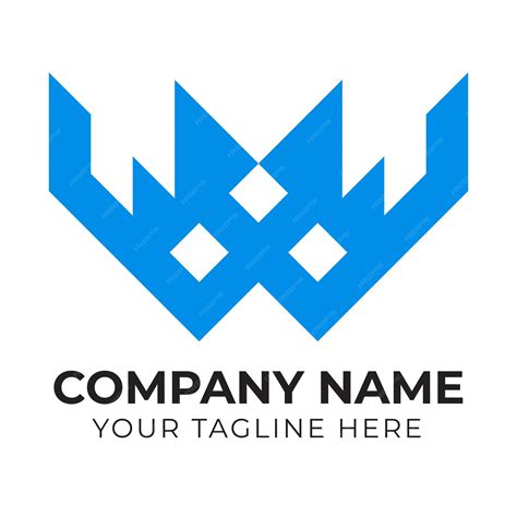 Premium Vector A Blue Logo For A Company Called Company Name