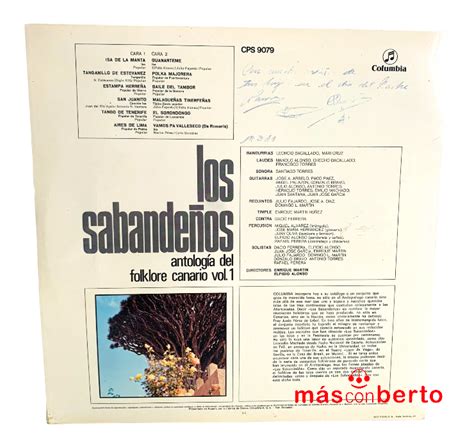 Vinilo Los Sabande Os Antolog A Del Folklore Canario Vol