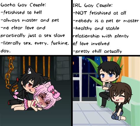 Gay Couples In Gacha Life Vs Irl Rgachalifecringe