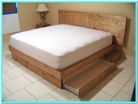 King Platform Bed With Drawers Underneath - Bedroom : Home Decorating ...