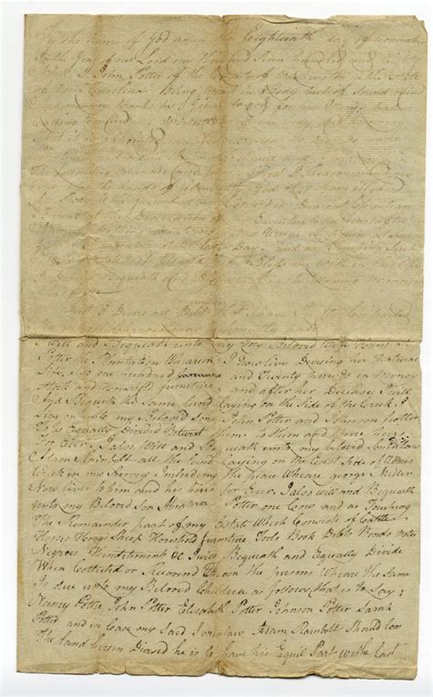 Potter John 1789 Washington County Tennessee Department Of Records