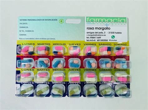 Sistema personalizado de dosificación SPD Farmacia Ortopedia R