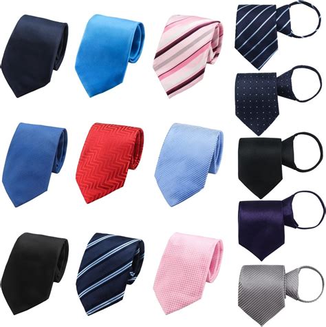 Segarty 14pcs Neckties For Men Assorted Zipper Ties For