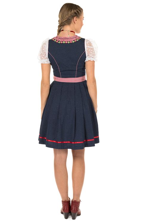 Marjo Minidirndl 2 Delig Modell BLANDA 55cm Blauwrood Bestellen