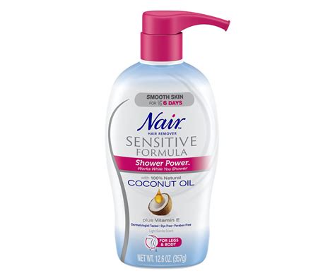 Nair Nair Hair Remover Sensitive Formula Shower Power With Coconut Oil And Vitamin E 12 6oz