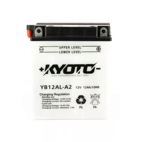 BATTERIE MOTO KYOTO YB12AL A2 12V 12AH 165A Batteries Motos Scooters