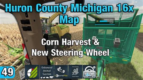 Corn Harvest Bunker Problems Huron County Michigan 16x Map FS22