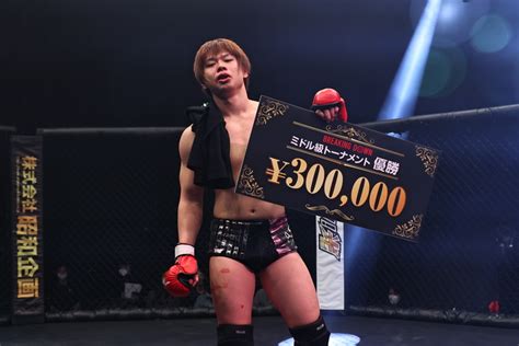 【breakingdown】元プロ野球・相内誠が右ストレート25秒ko勝ち、ミドル級1dayトーナメントはプロレスラー井土が優勝 ゴング格闘技