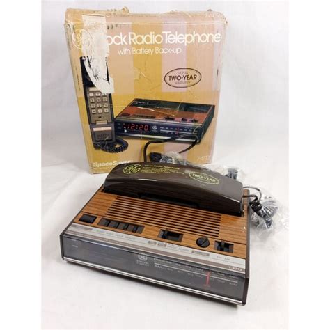 Vintage Ge Clock Radio Telephone 7 4712 Etsy