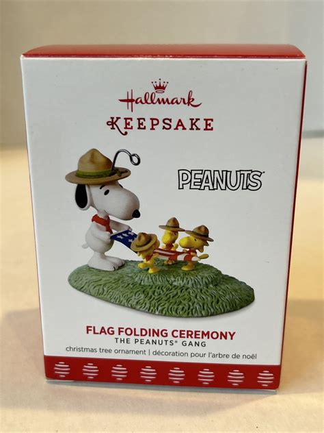 Hallmark Keepsake Ornament Flag Folding Ceremony Snoopy And