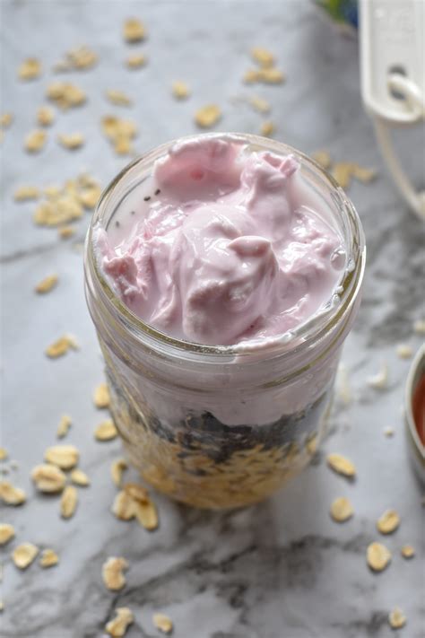 Overnight Oats With Yogurt And Berries Powered By Mom