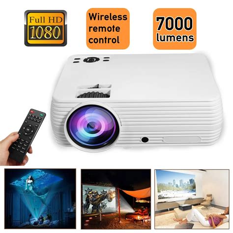 X5 Projector Home Cinema Theater Movie LED Proyector HD Projectors USB ...