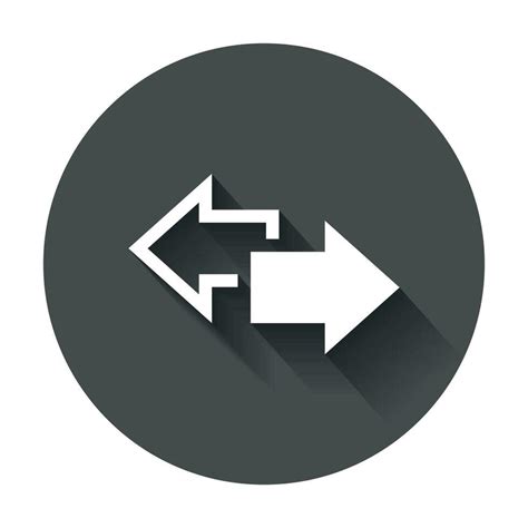 Arrow Left And Right Vector Icon Forward Arrow Sign Illustration