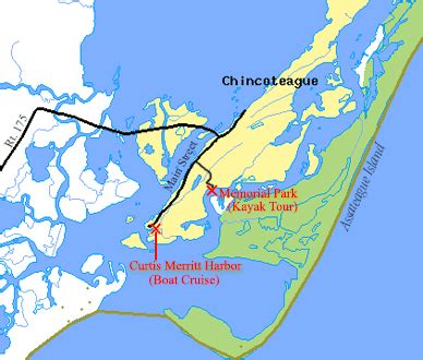 Directions to Assateague Island and Chincoteague