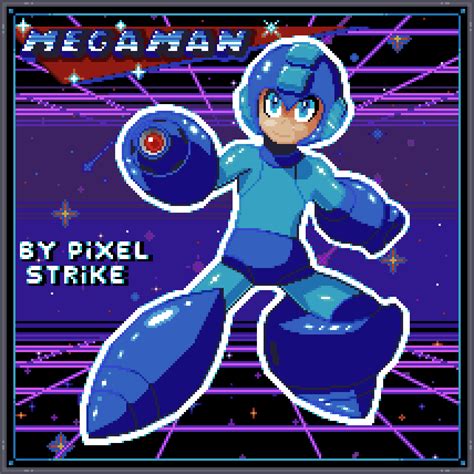 Megaman Commission Fanart Pixel Art By Thepixelstrike On Deviantart