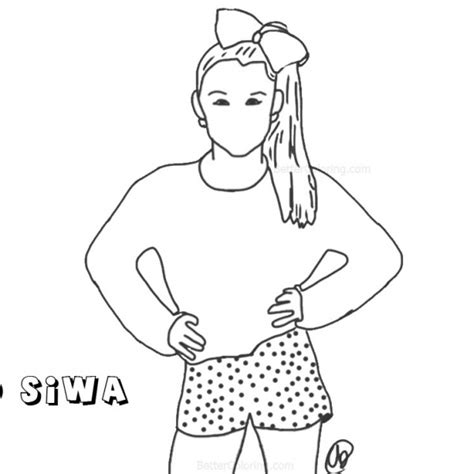 Jojo Siwa Coloring Pages - Free Printable Coloring Pages