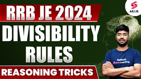 Rrb Je 2024 Reasoning Tricks Divisibility Rules Rrb Je 2024 Reasoning