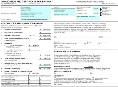 Application For Payment G702 G703 Other Files Documents And Forms