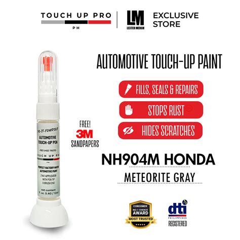 Nh904m Meteorite Gray Honda Touch Up Pro Permanent Touch Up Paint