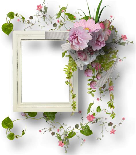 Cadre Fleuri Png Transparent Flowery Cluster Frame Png