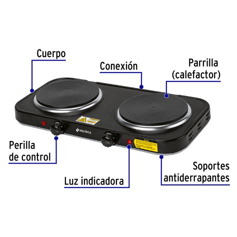 Parrilla El Ctrica De Doble Quemador Todo Truper